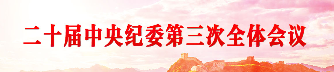 二十届中央纪委第三次全体会议